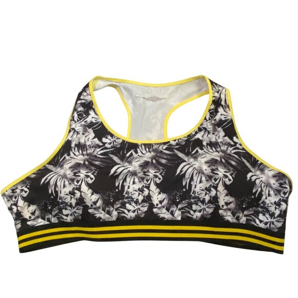 Cato Active Racerback Sports Bra 3X Black Athleisure Athletic Exercise Fitness - Picture 2 of 4